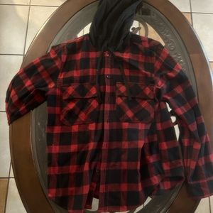Button up hoodie